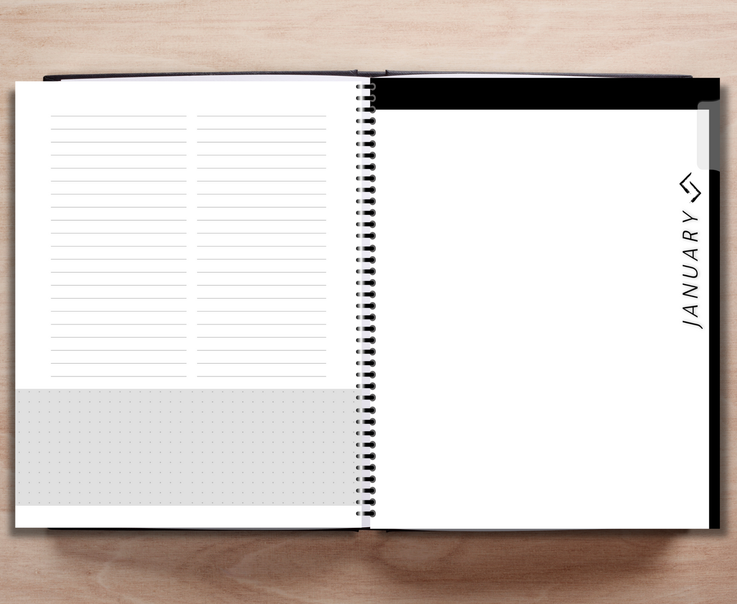 July - Dec 2024 Sales Productivity Planner (Black & White)