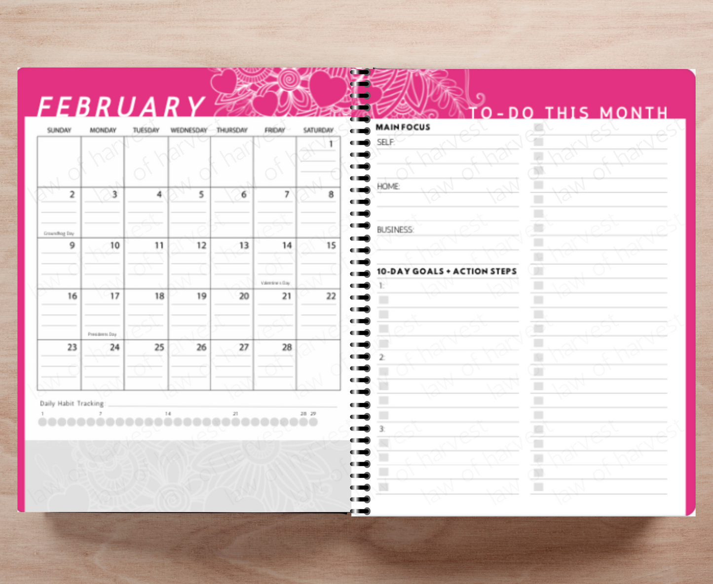 2025 Sales Productivity Planner (Colorful Floral Design)
