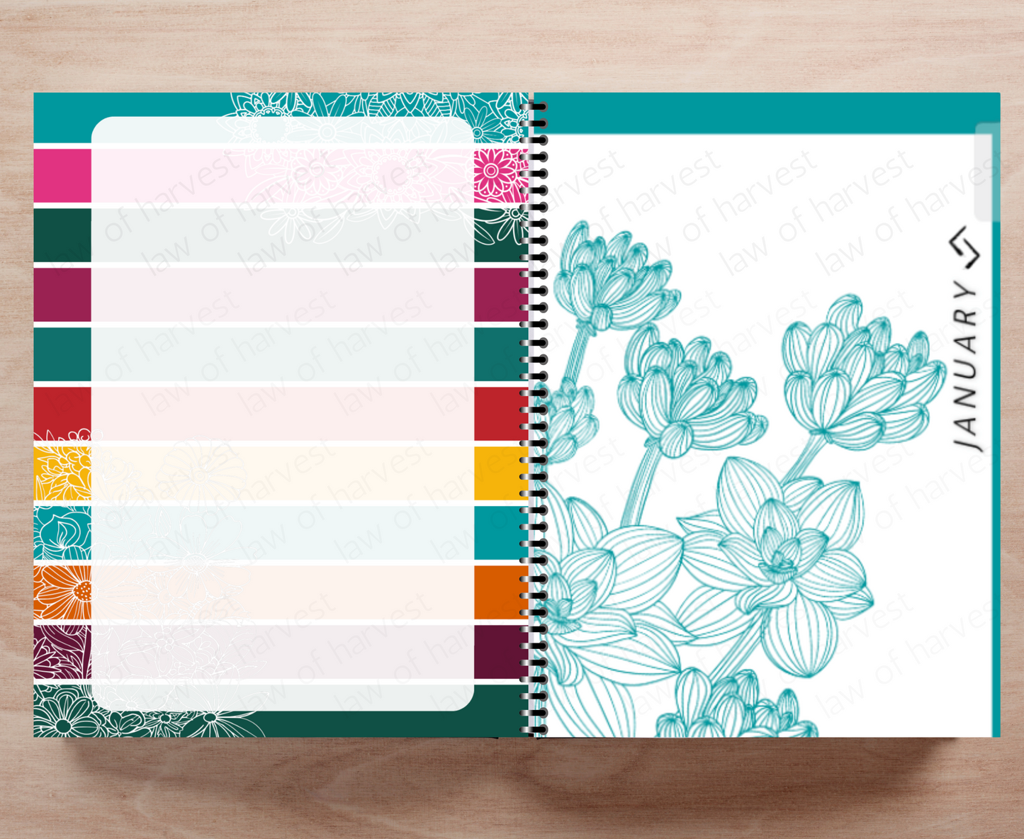 2025 Sales Productivity Planner (Colorful Floral Design)