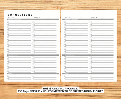 2026 Sales Productivity Planner (PRINTABLE DIGITAL VERSION)