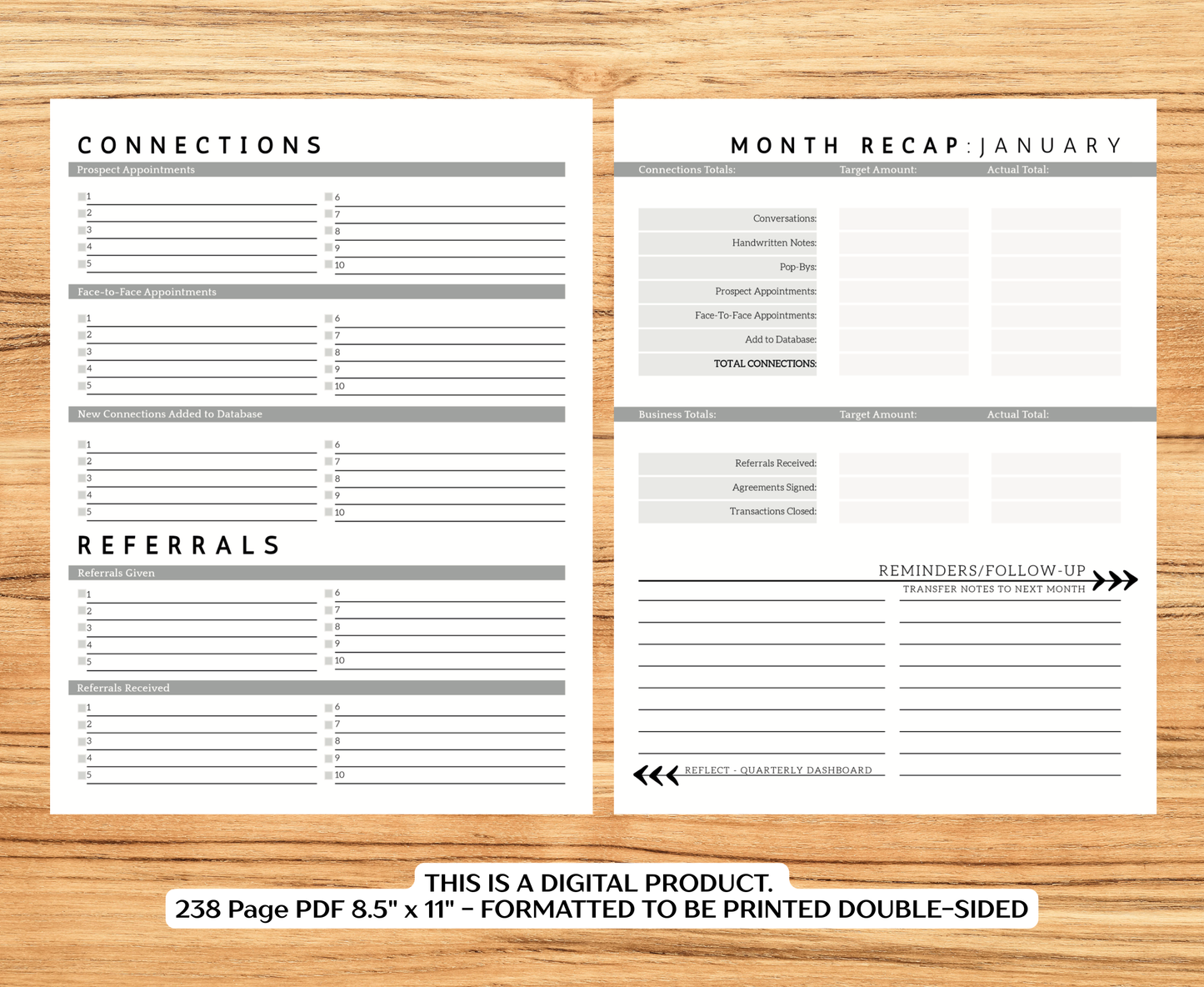 2026 Sales Productivity Planner (PRINTABLE DIGITAL VERSION)
