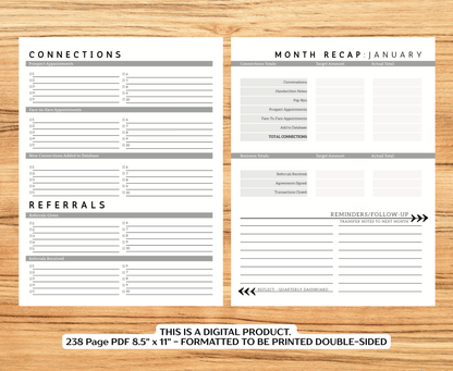 2026 Sales Productivity Planner (PRINTABLE DIGITAL VERSION)