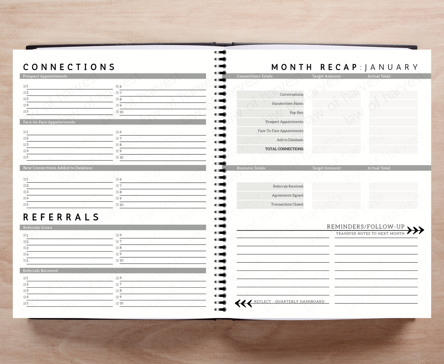 2026 Sales Productivity Planner with Weekly To-Do