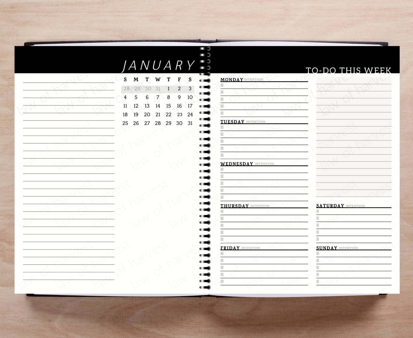 2026 Sales Productivity Planner with Weekly To-Do