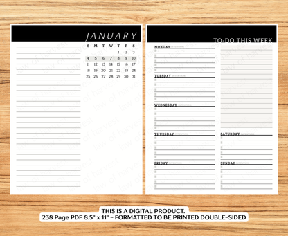 2026 Sales Productivity Planner (PRINTABLE DIGITAL VERSION)