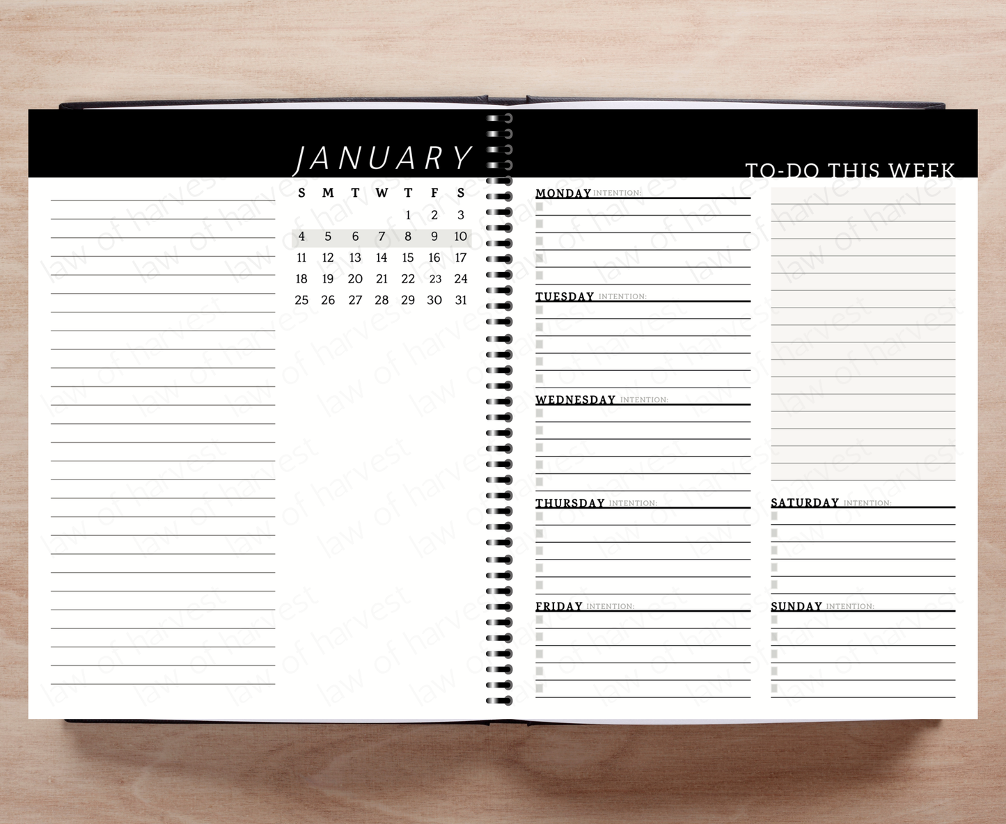 2026 Sales Productivity Planner with Weekly To-Do