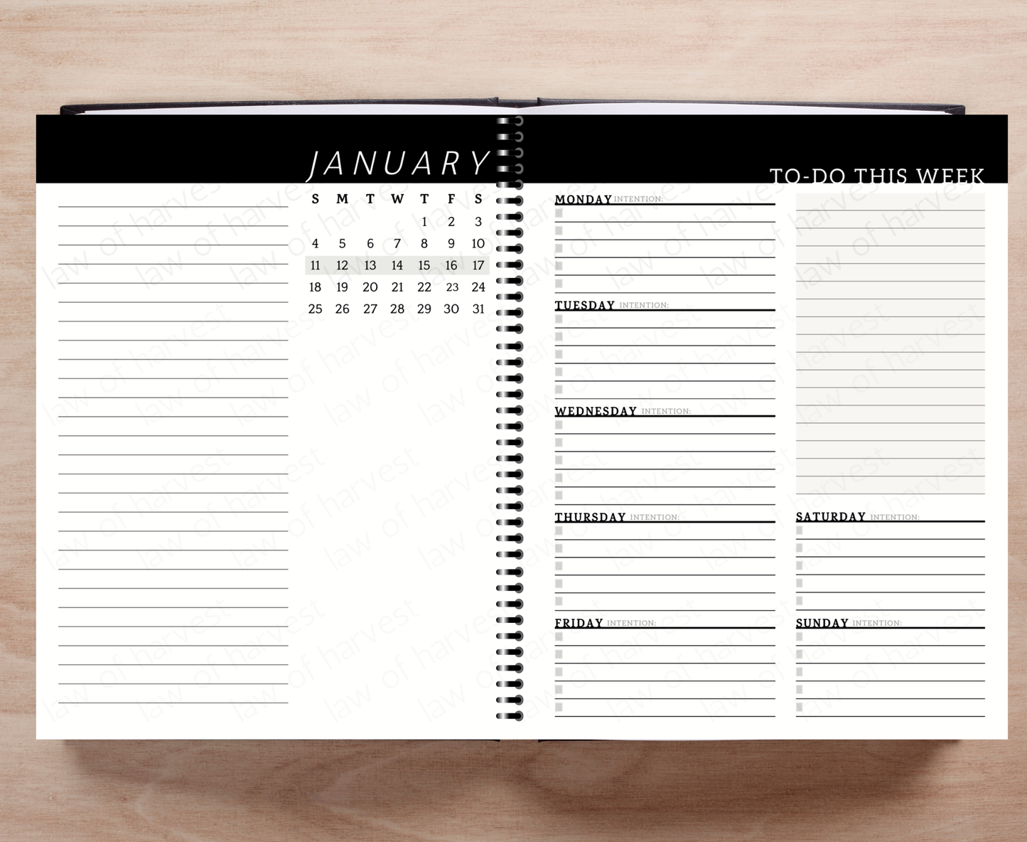 2026 Sales Productivity Planner with Weekly To-Do