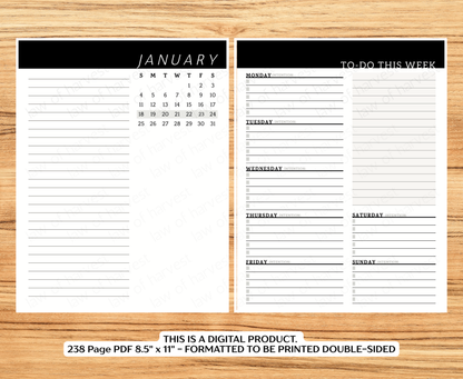 2026 Sales Productivity Planner (PRINTABLE DIGITAL VERSION)