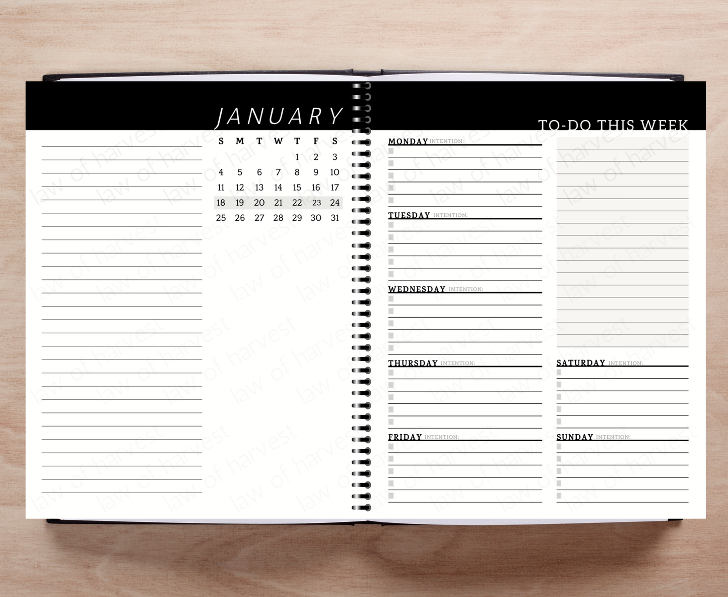2026 Sales Productivity Planner with Weekly To-Do