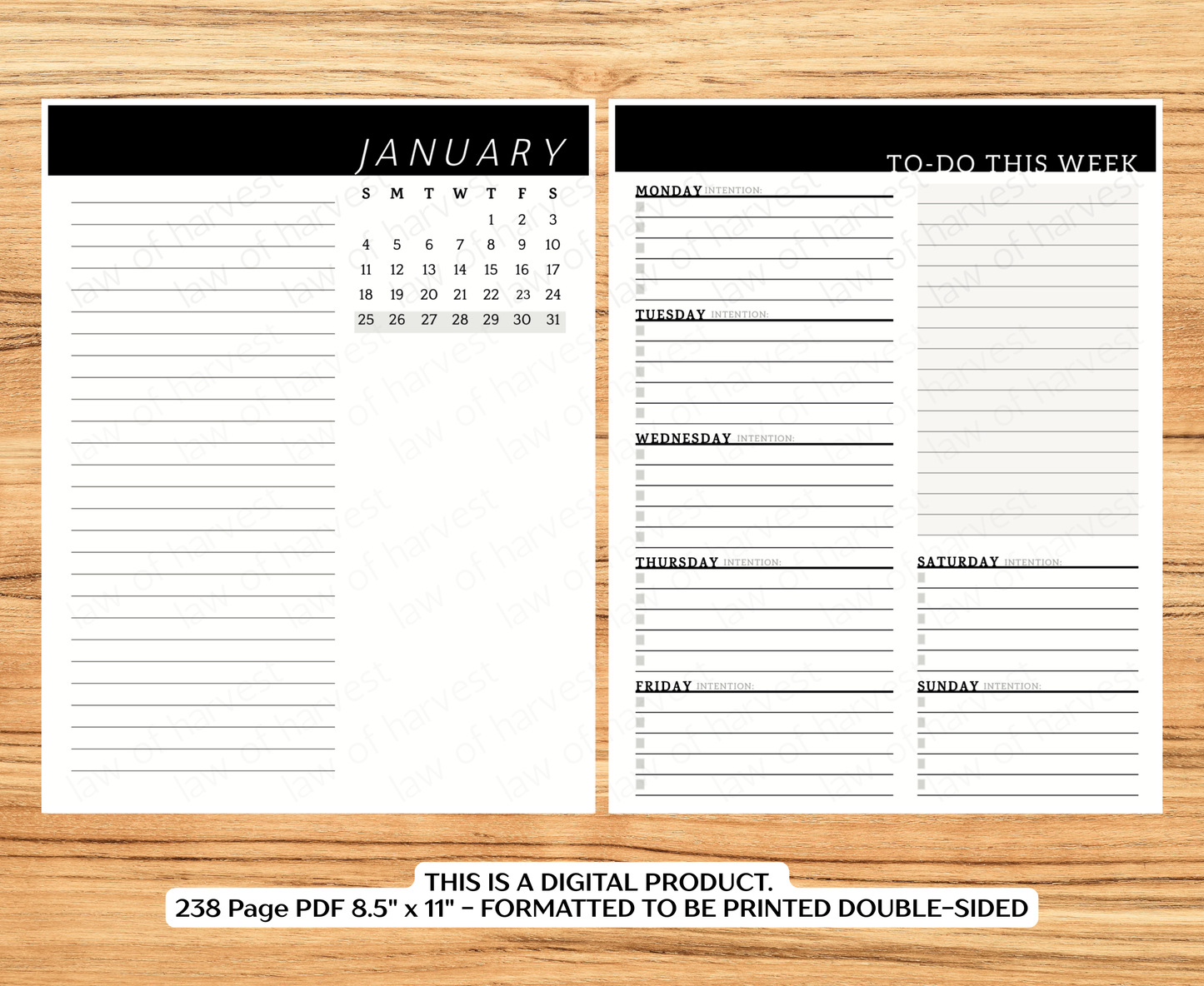 2026 Sales Productivity Planner (PRINTABLE DIGITAL VERSION)