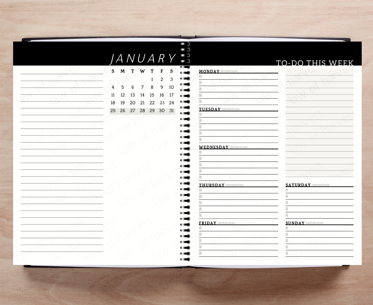 2026 Sales Productivity Planner with Weekly To-Do