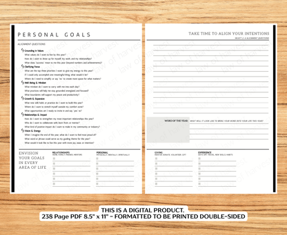 2026 Sales Productivity Planner (PRINTABLE DIGITAL VERSION)