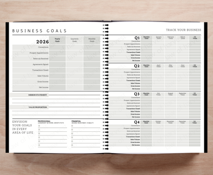 2026 Sales Productivity Planner with Weekly To-Do