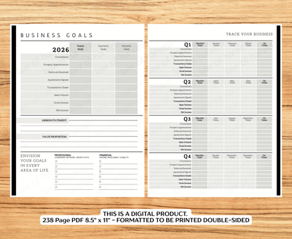 2026 Sales Productivity Planner (PRINTABLE DIGITAL VERSION)
