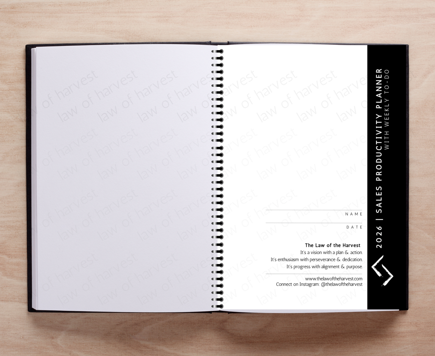 2026 Sales Productivity Planner with Weekly To-Do