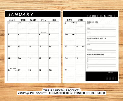 2026 Sales Productivity Planner (PRINTABLE DIGITAL VERSION)