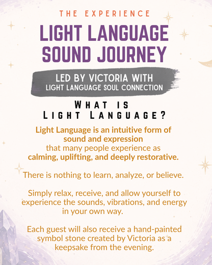 Sound Healing Experience with Light Language Sound Journey